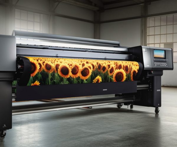 Automated food production line with robotic machinery generated by AI